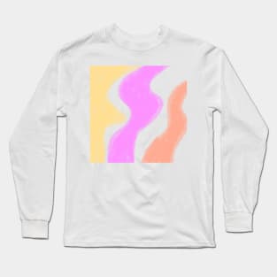 Colorful watercolor abstract texture Long Sleeve T-Shirt